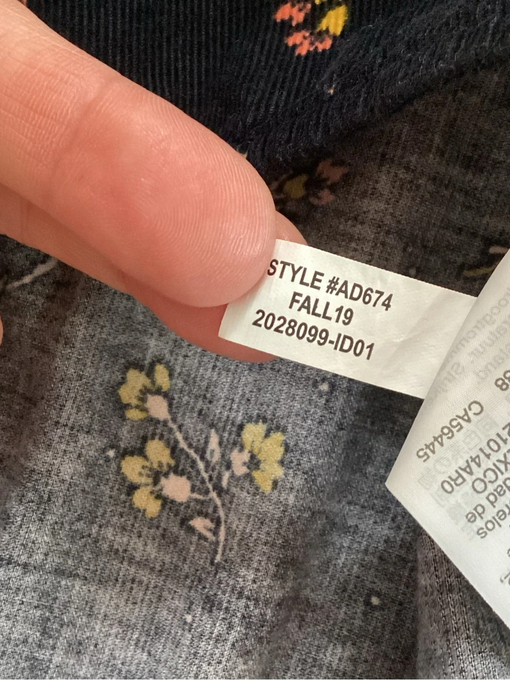 Madewell Black Floral Smocked V-Neck Peplum Top